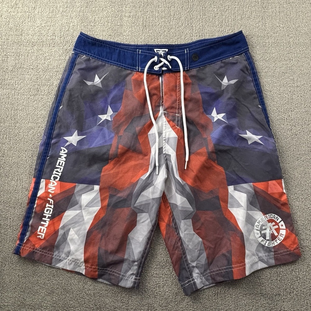 American Fighter Shorts Adult Size 33 Boardshorts Active Casual Men's